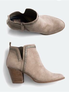 DV8 Jace Heeled Bootie Taupe 7.5